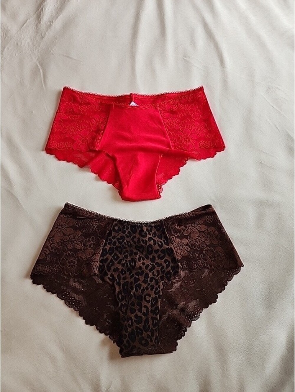 New 2 PACK Victoria’s Secret Cheeky/cheeky Lace Panties Underwear Women Size Xs